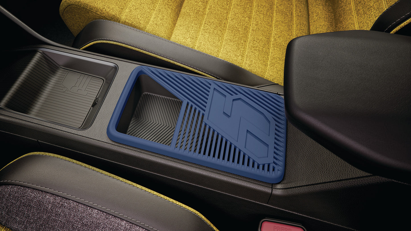 RENAULT 5 blue numbeR5 lid for large central storage compartment