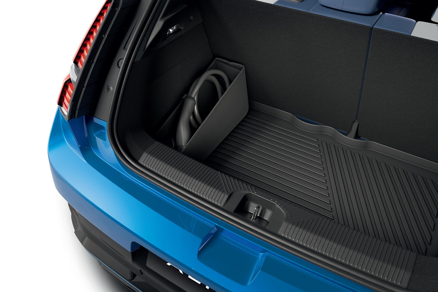 RENAULT 5 foldable storage compartment for charging cable