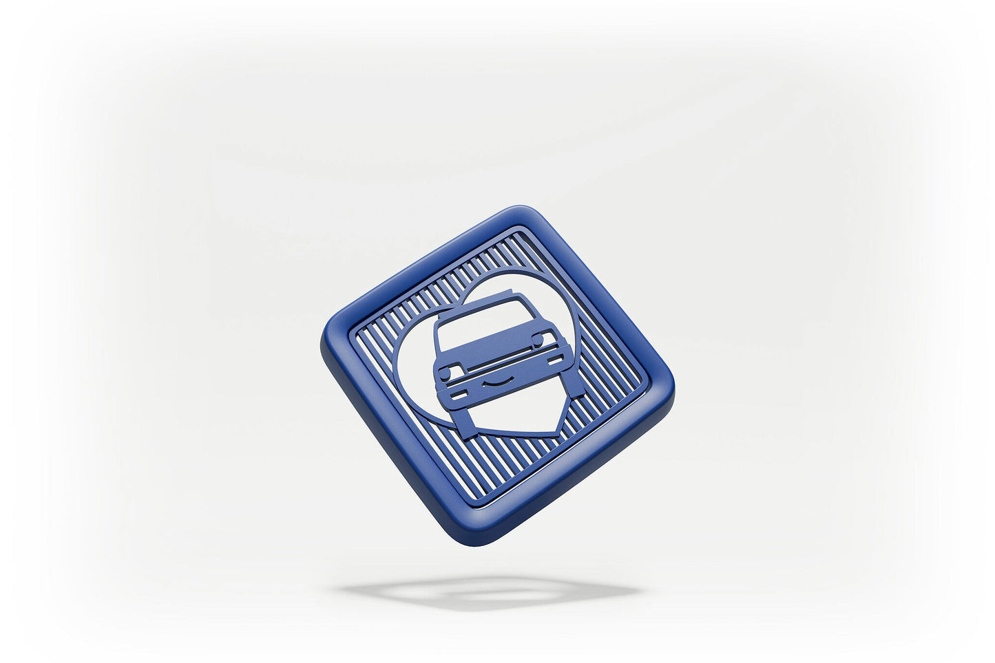Renault 5 (R5) Small Central Storage Lid: Blue LoveR5