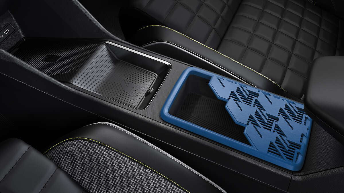 Renault Genuine 4 E-Tech Blue NumbeR4 Large Central Lid 3D Printed Console Cover