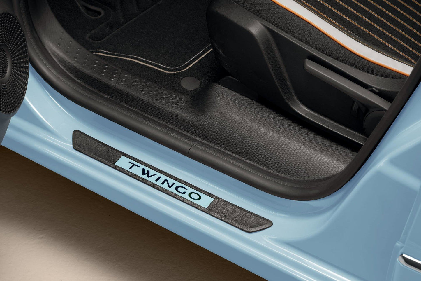 Twingo III Door Sill Protectors: Dragée Blue