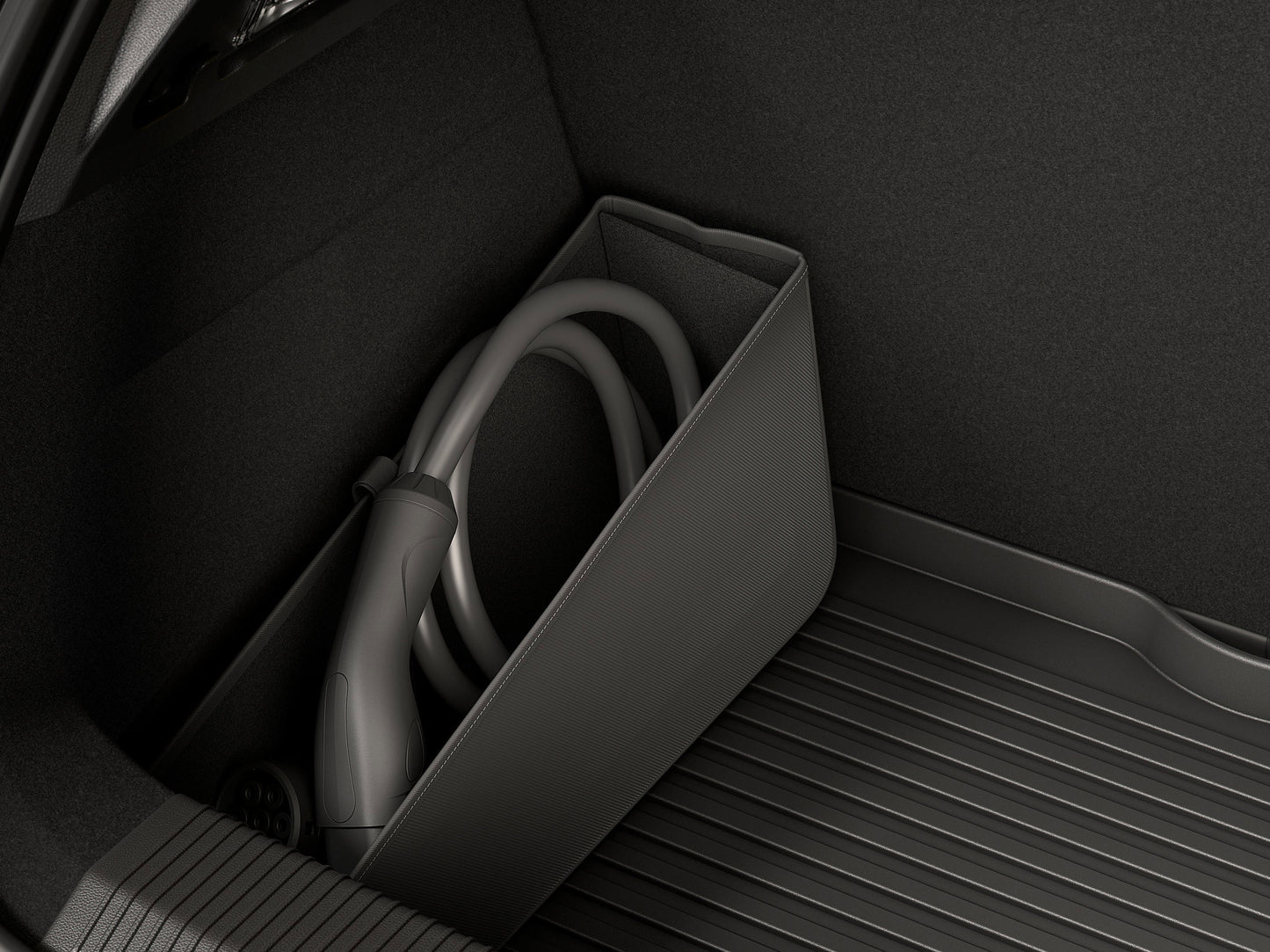 Renault 5 (R5) Charging Cable Folding Storage Compartment