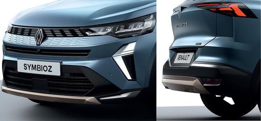 Symbioz Front and Rear Bumper Lower Inserts: Pearl Grey-beige