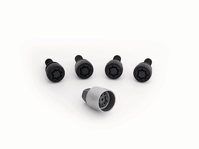 Renault Genuine M12 Black Locking Wheel Bolts Set Anti-Theft Alloy Rim Security