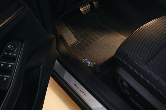 Alpine-style premium textile floor mats