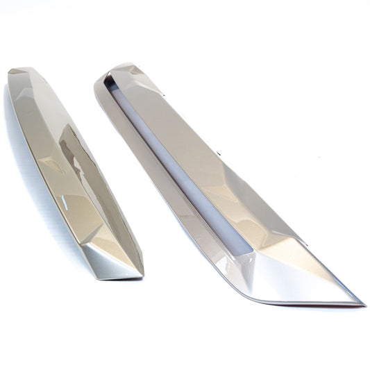 Captur II Phase2 Front and Rear Bumper Lower Inserts: Pearl Grey-beige