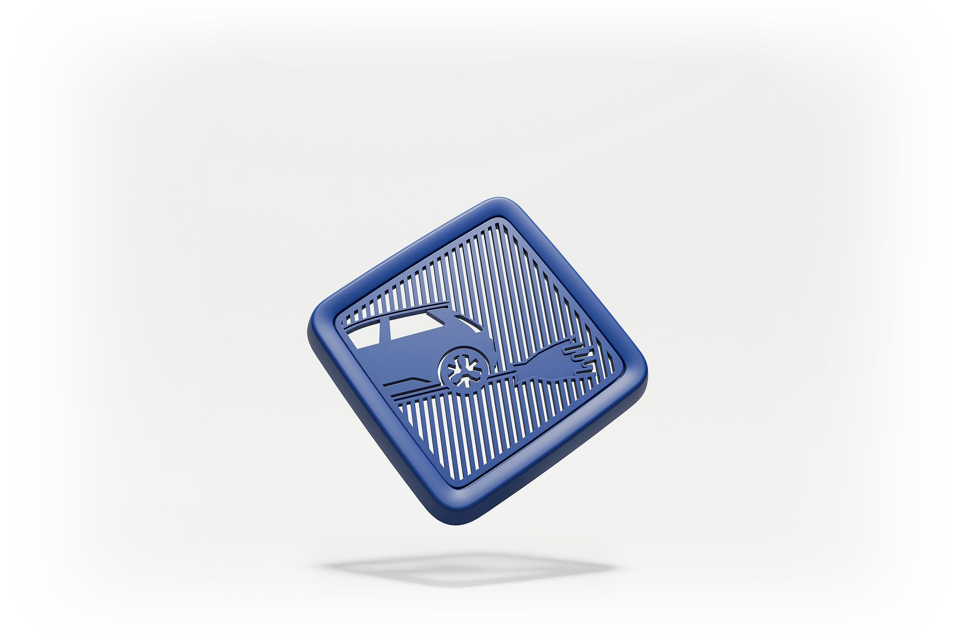 RENAULT 5 witch 5 blue cover for small central storage 