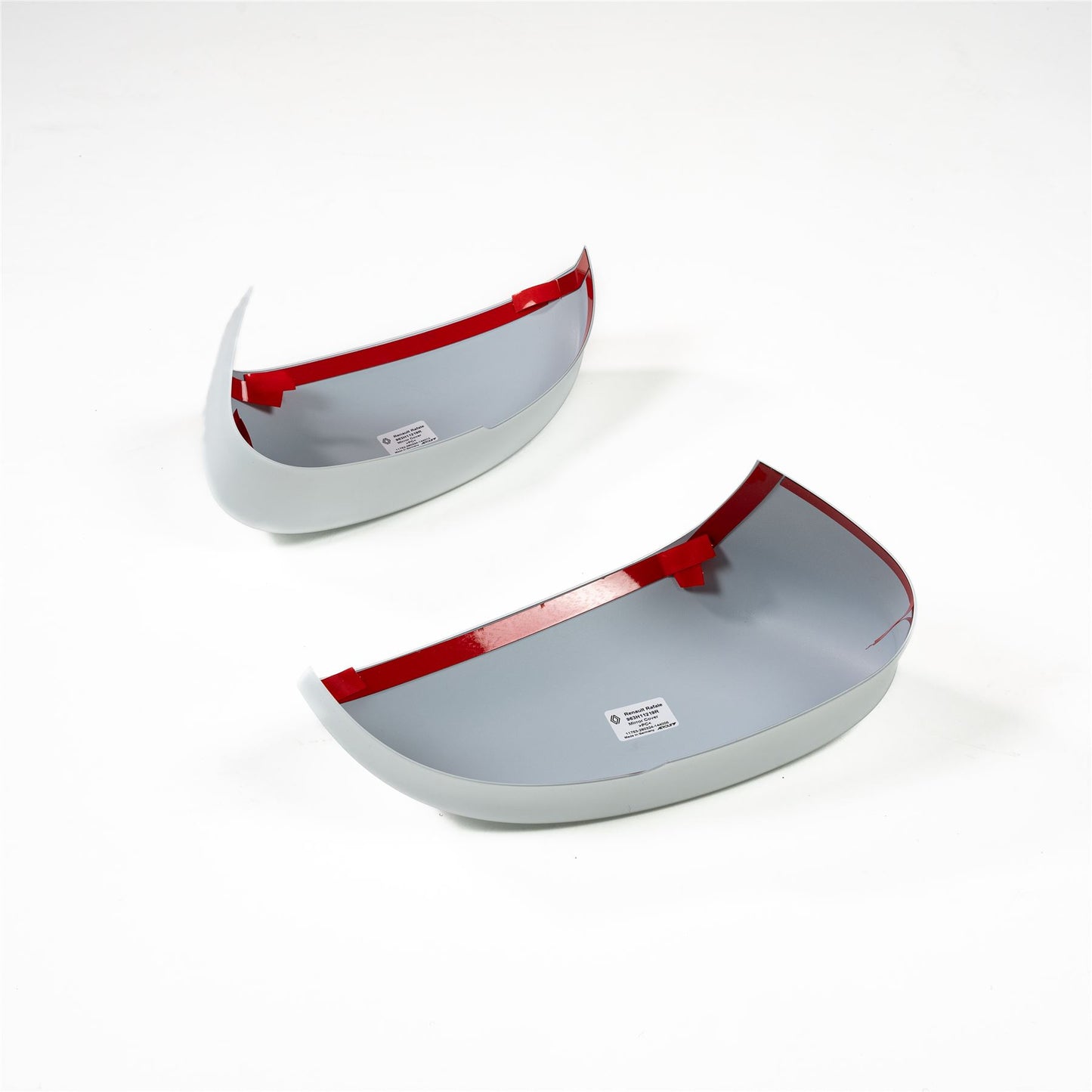 Renault Genuine Door Wing Mirror Cap Cover Casing 2pc Pearl Satin White Rafale