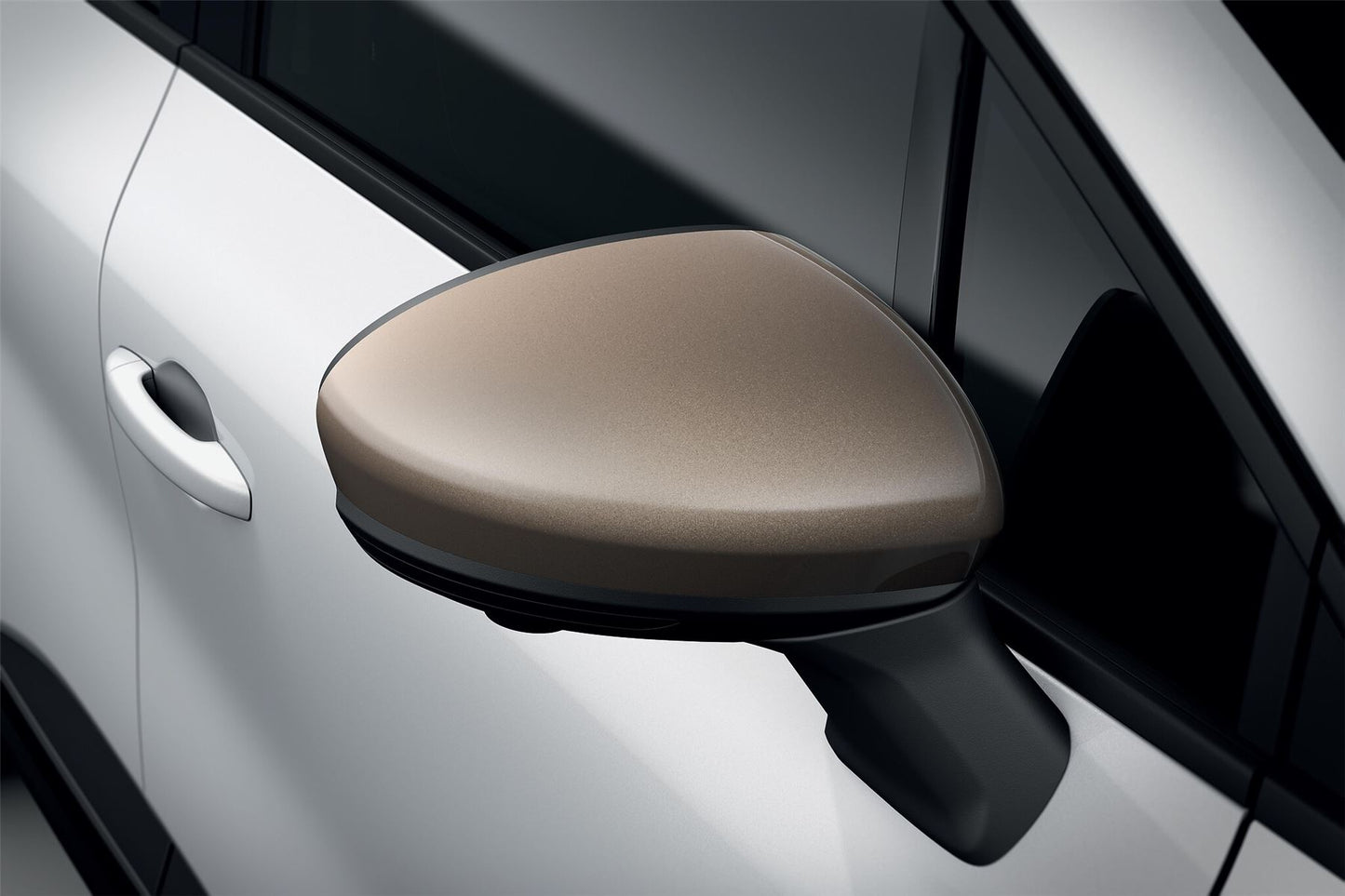 Captur II Phase2 Door Mirror Casings: Pearl Grey-beige