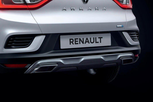 Arkana Rear Skid Plate: Satin Metal