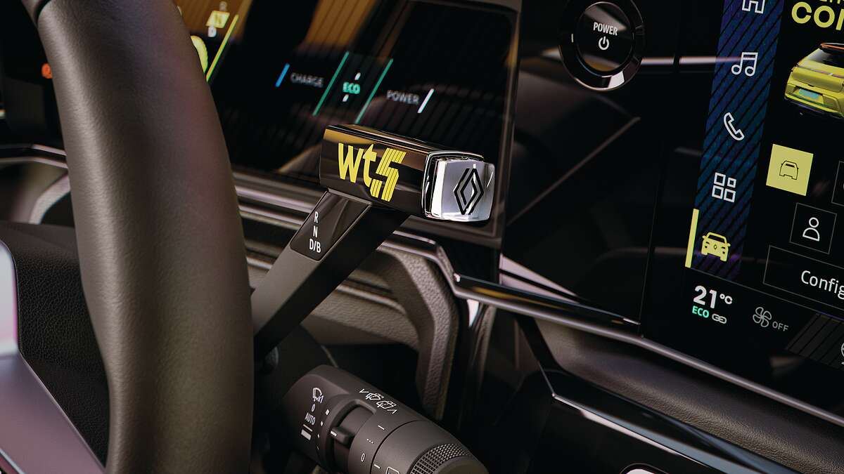 Renault 5 (R5) Customisable Gear Selector: WT5 Yellow