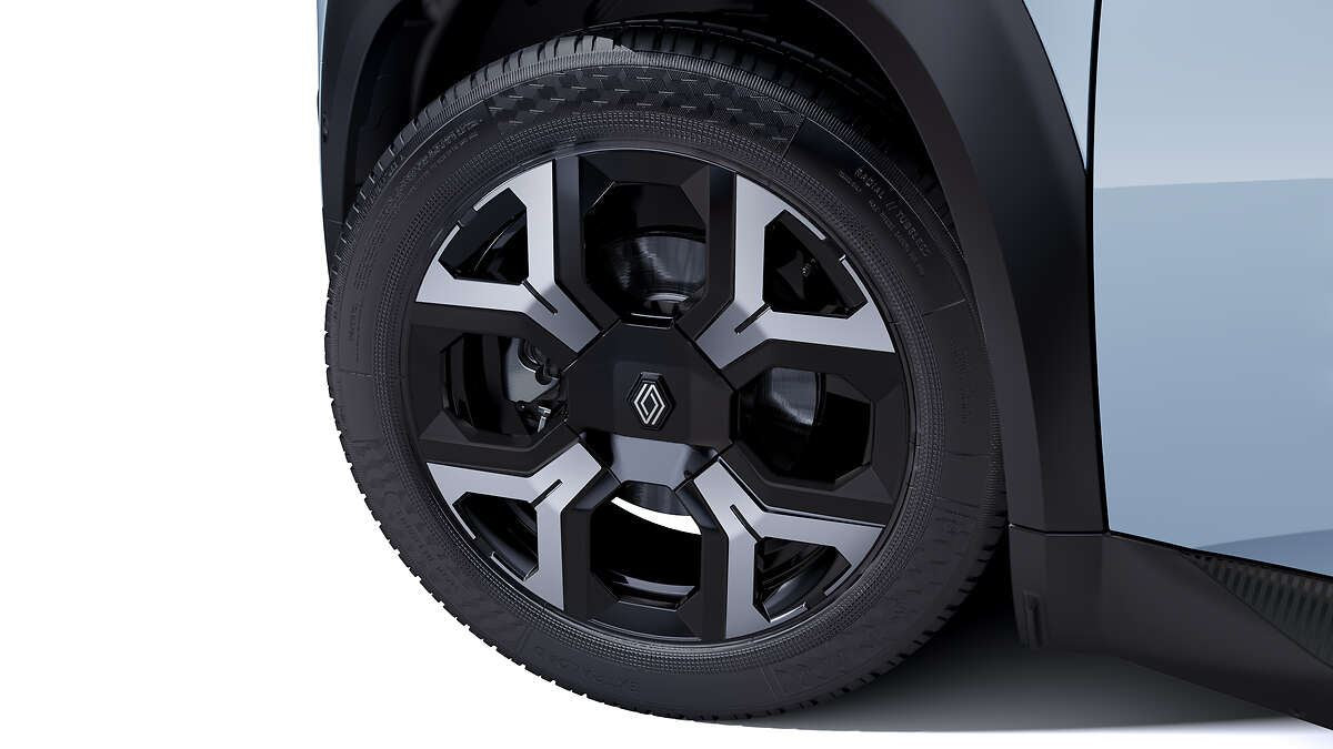 Renault Genuine 4 E-Tech 18" 7J ET35 Alloy Wheel 5-Hole Safari Black Diamond Cut