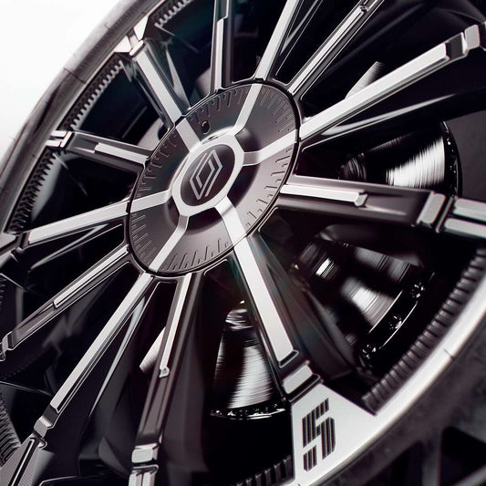 Renault Genuine 5 E-Tech 18" 6.5J ET38 Alloy Wheel 5 Holes Chrono Black