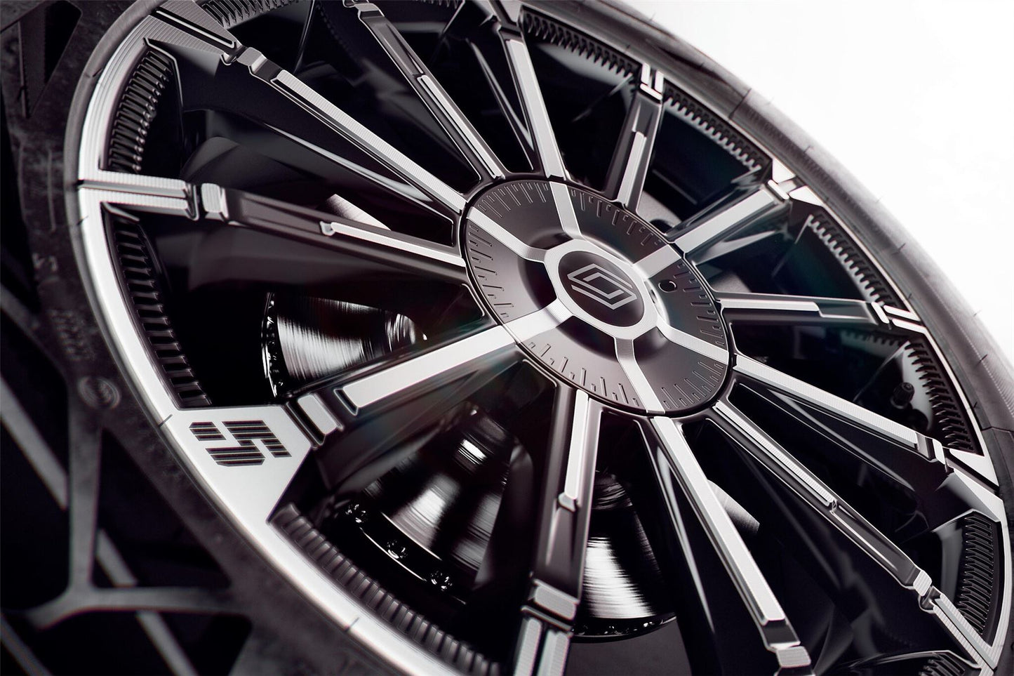 Renault Genuine 5 E-Tech 18" 6.5J ET38 Alloy Wheel 5 Holes Chrono Black