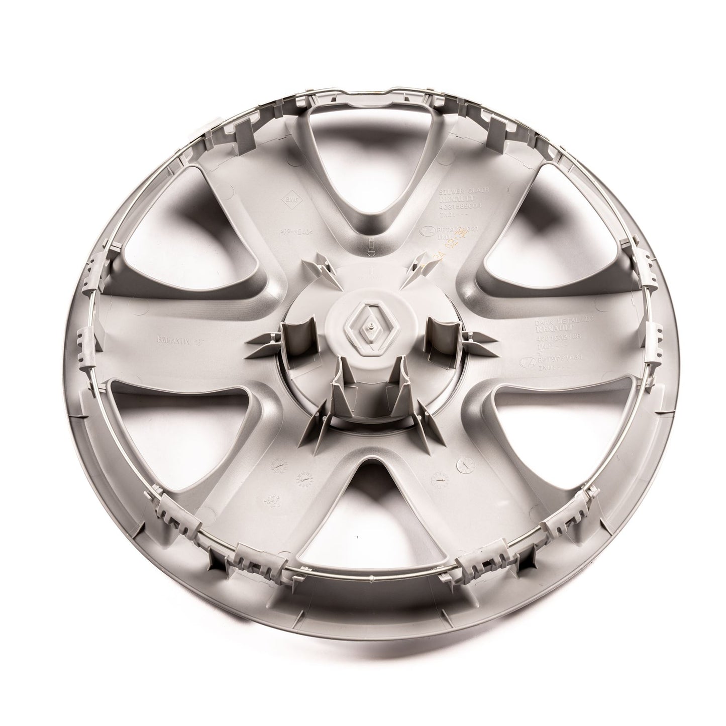 Renault Genuine Alloy Wheel Trim Hub Cap Cover 1pc 6 Spokes Silver Kangoo MK2