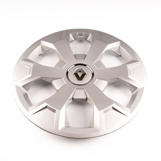 Renault Genuine 16" Alloy Wheel Trim Hub Cap 1 Piece Silver 6 Spokes Trafic MK3