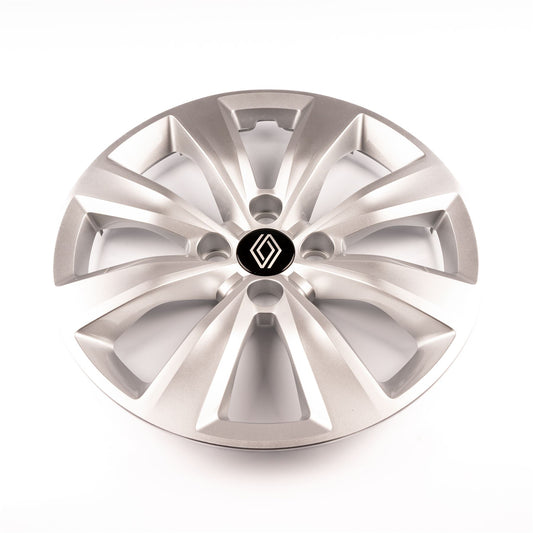 Renault Genuine 15" Iremia Alloy Wheel Trim Hub Cap 1pc 8 Spokes Silver Clio MK5