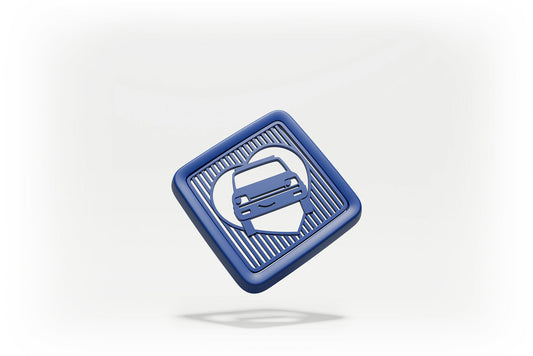 Renault 5 (R5) Small Central Storage Lid: Blue LoveR5