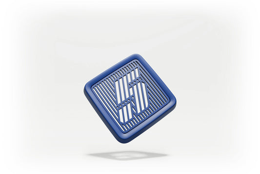 Renault 5 (R5) Small Central Storage Lid: Blue NumbeR5