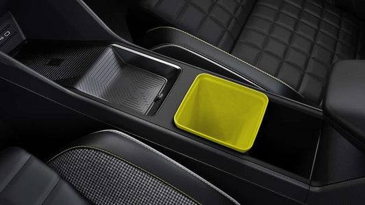 Renault Genuine 4 E-Tech Central Storage Box Modular Console Bin Insert Yellow