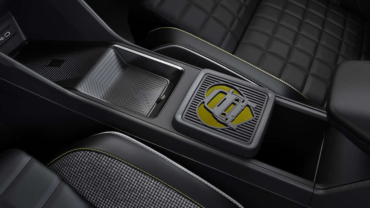 Renault Genuine Grey LoveR4 Small Central Lid 3D Tilting Console Cover Interior