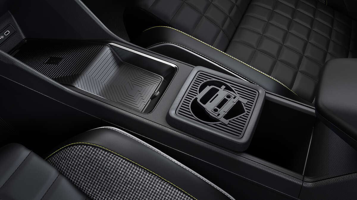 Renault Genuine Grey LoveR4 Small Central Lid 3D Tilting Console Cover Interior