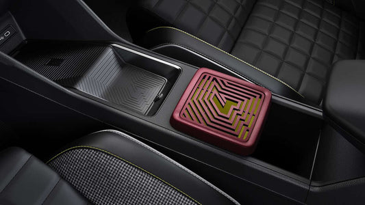 Renault Genuine 4 E-Tech Central Storage Box Modular Console Lid Cover Dark Red