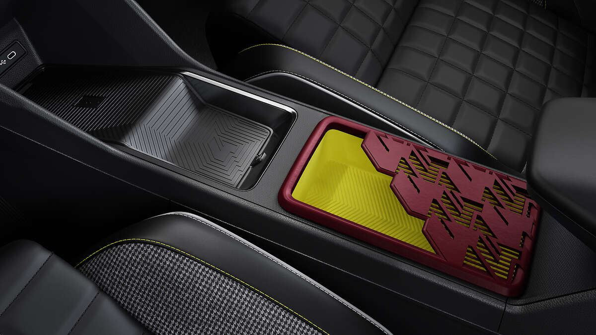 Renault Genuine 4 E-Tech Red Unlimited Large Central Lid 3D Print Console Cover