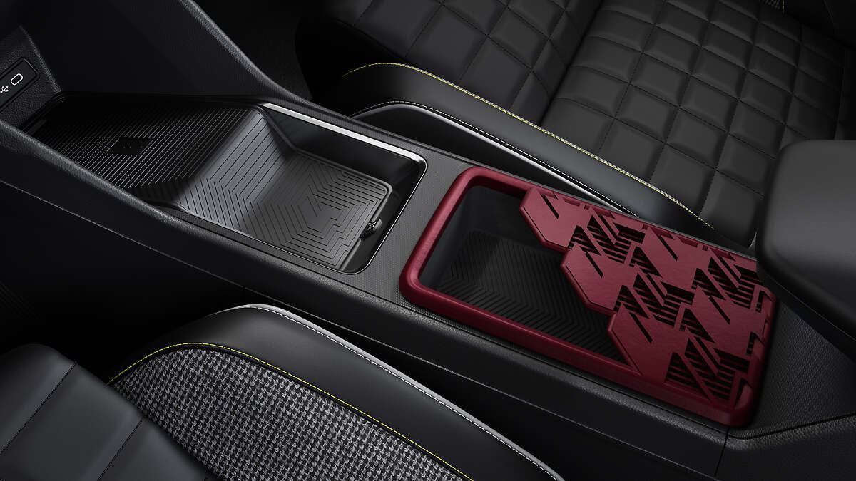 Renault Genuine 4 E-Tech Red Unlimited Large Central Lid 3D Print Console Cover