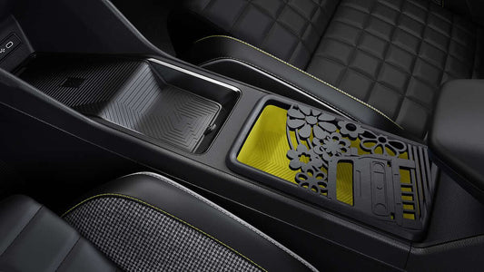 Renault Genuine 4 E-Tech Grey FloweR4 Large Central Lid 3D Printed Console Cover