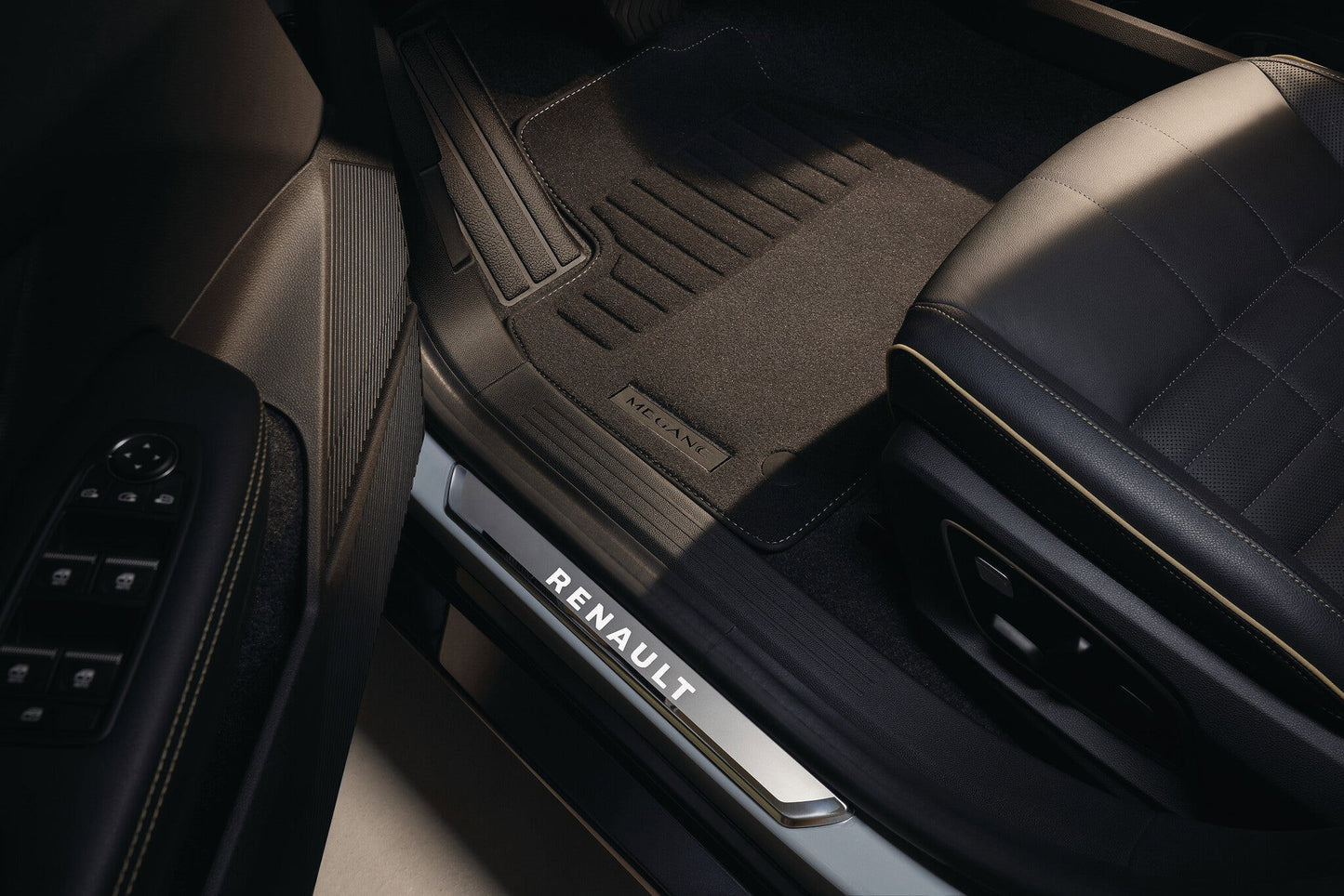 Megane E-Tech Floor Mats: Premium Textile, Grey