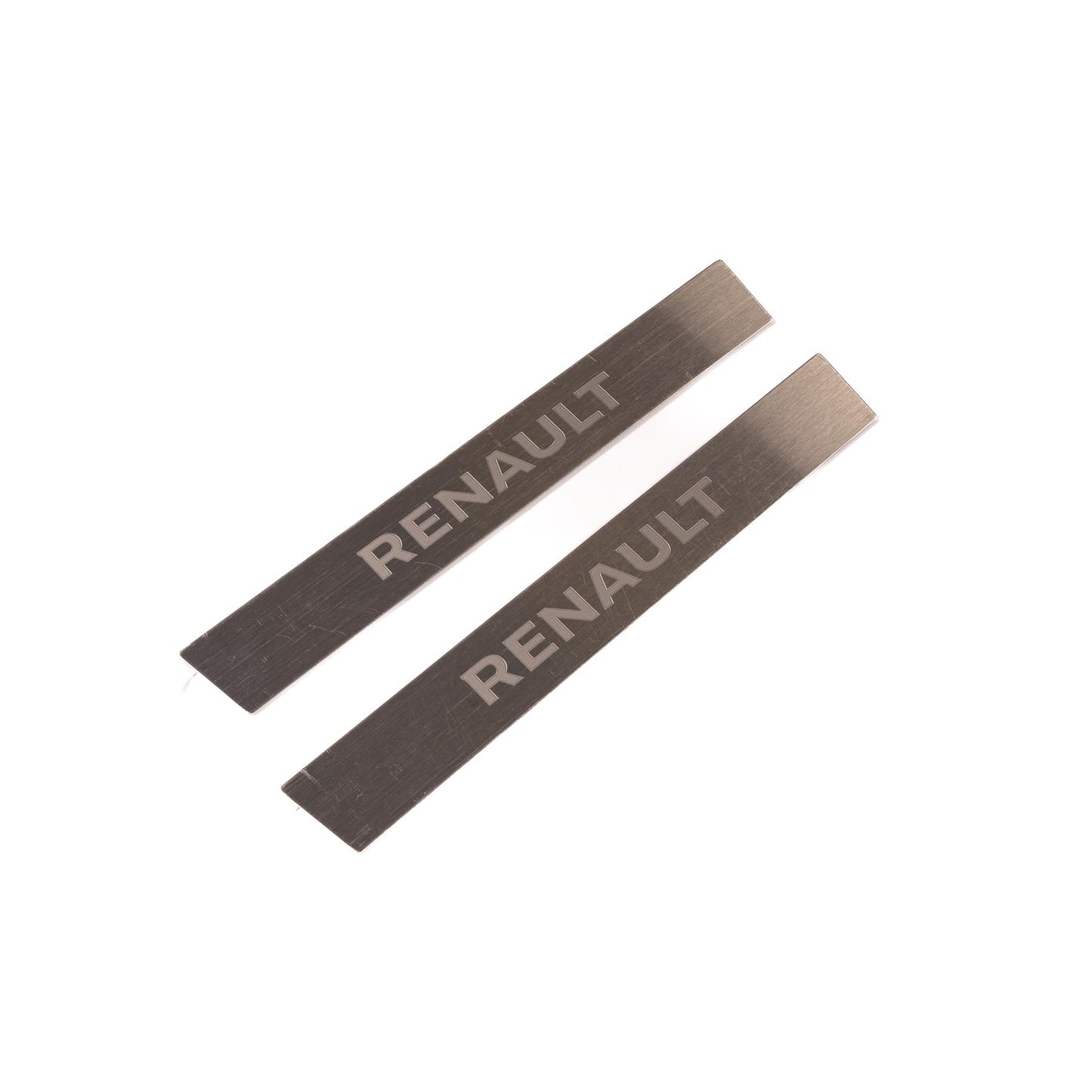 Arkana Door Sill Protectors: Brushed Aluminium