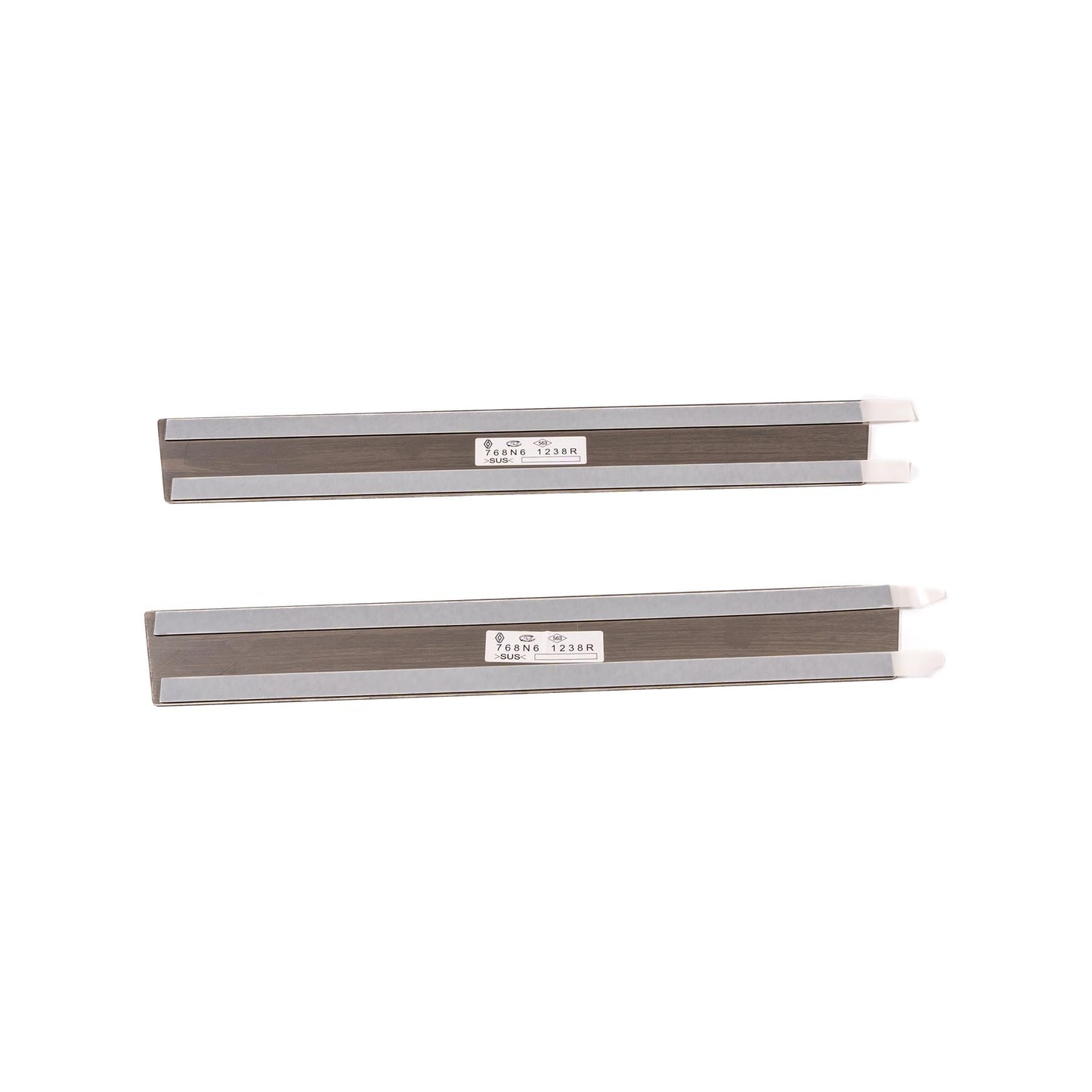 Arkana Door Sill Protectors: Brushed Aluminium