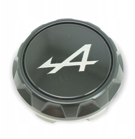 Renault 5 (R5) Alloy Wheel Centre Caps - Alpine Black Contour