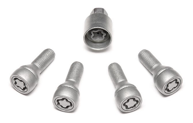 Gray M12 anti-theft locks for alloy wheels 